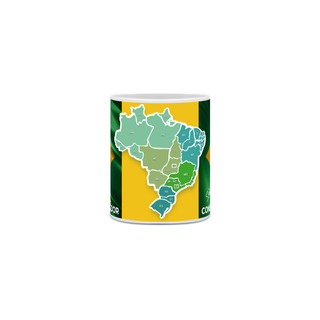 Nome do produtocaneca bandeira e mapa do Brasil conservador