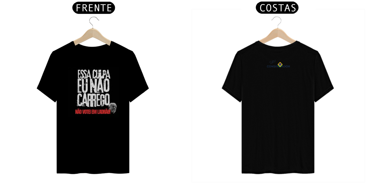 Nome do produto: camiseta fora lula 2