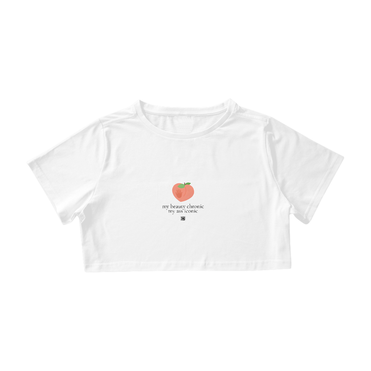 Nome do produto: Cropped Algodão TLSMN - Peach Quote