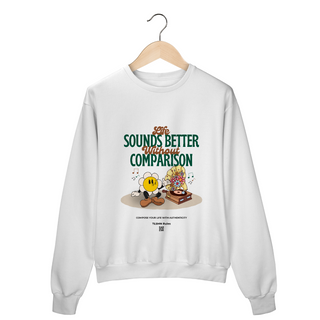 Nome do produtoSweatshirt EVOHUG - Life Sounds Better Without Comparison (TLSMN Rules)