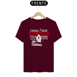 Nome do produtoCamiseta Casal que Ora Junto Fica para Sempre Junto