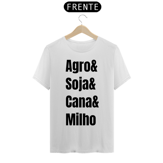Camiseta Agro&Soja&cana&milho clara