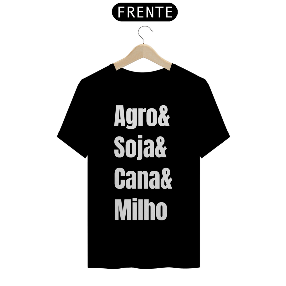 Nome do produto: Camiseta Agro& Soja& Cana& Milho escura