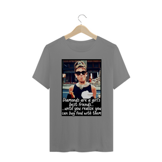 Nome do produtoDiamond Friends (Audrey Hepburn) - T-Shirt Plus Size