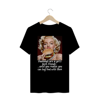 Nome do produtoDiamond Friends (Marilyn Monroe) - T-Shirt Plus Size