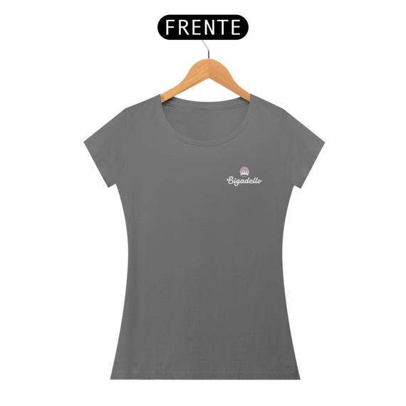 Camiseta Estonada Feminino Logo Bigadello Baby Long 