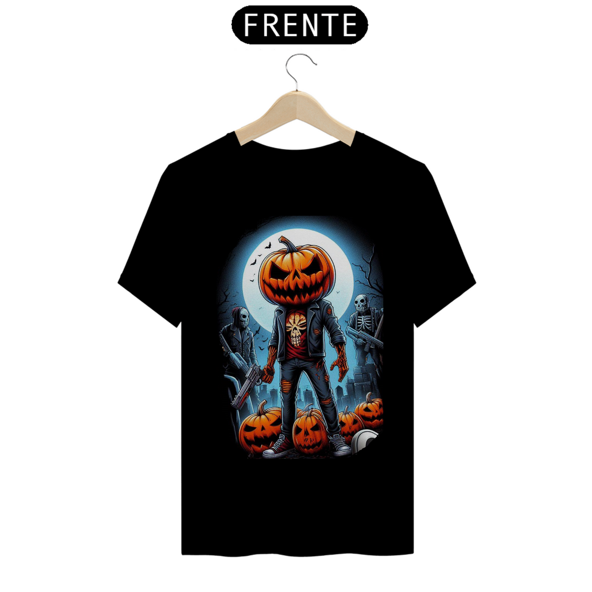 Nome do produto: Camiseta Quality - Pumpkin Gun