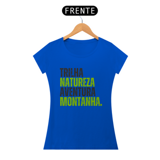 T-shirt Trilha, natureza, aventura, Montanha, Feminino