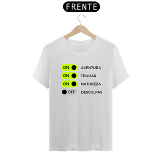 T- shirt ON/OFF - Masculina Branca