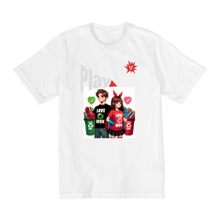 Nome do produtoCamiseta Infantil Play Heróis JUventude