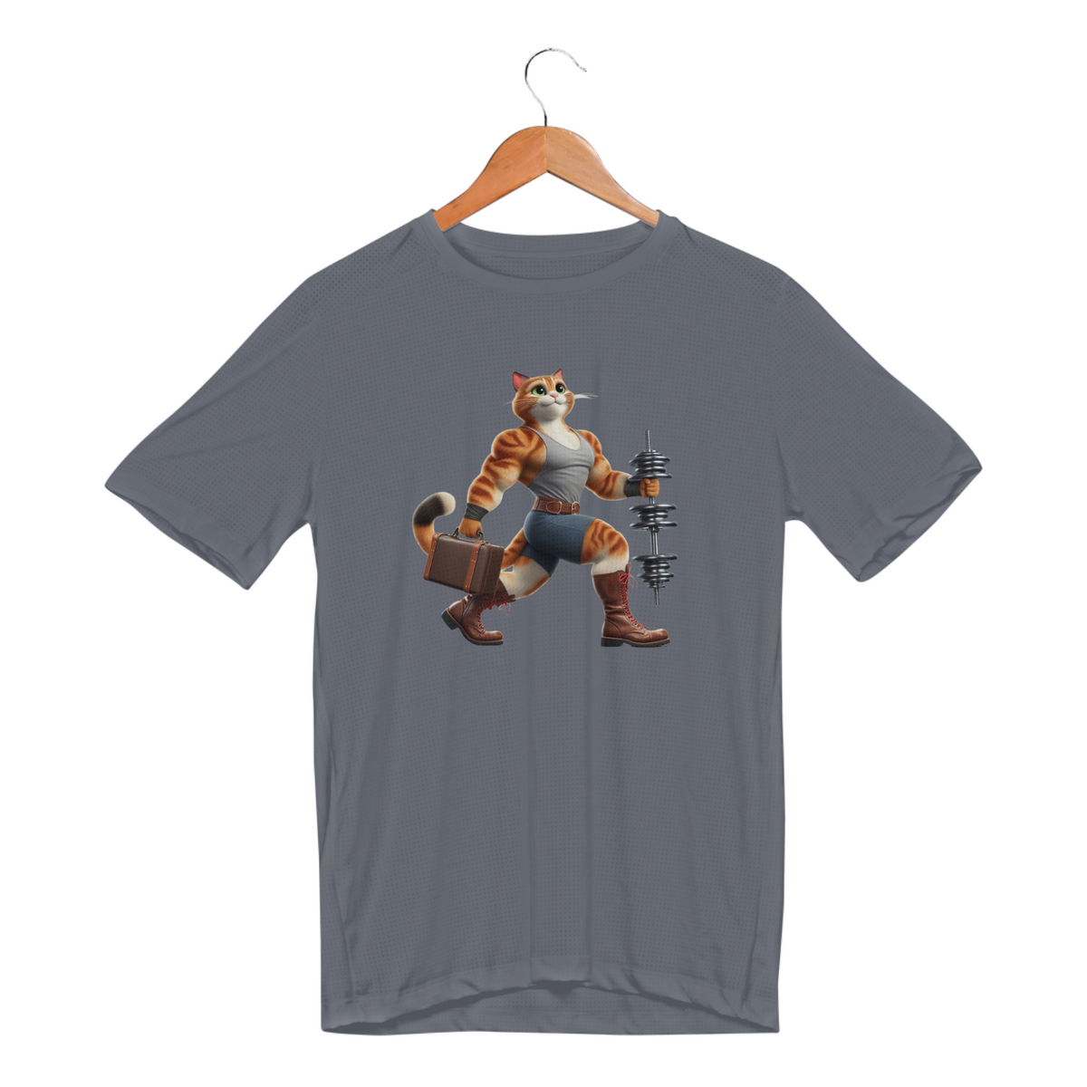 Nome do produto: Camiseta Fit Gato de Botas