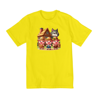 Nome do produtoCamiseta Infantil Casa dos Três Porquinhos