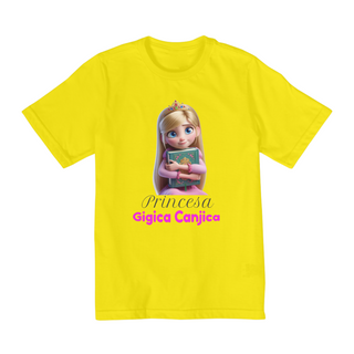 Nome do produtoCamiseta Infantil Princesa Gigica Canjica