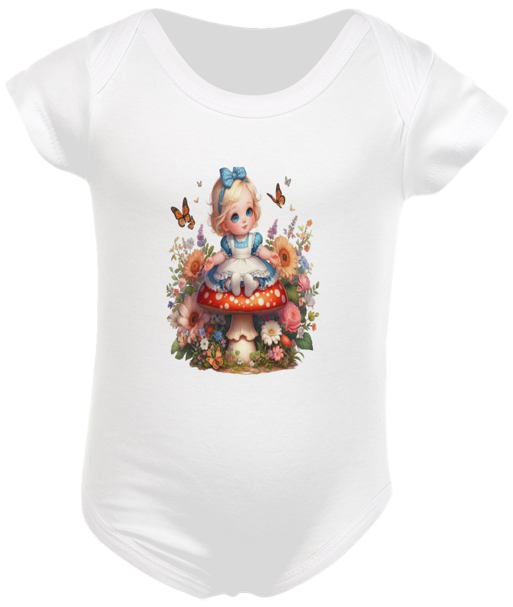 Nome do produto: Body Infantil Alice no País das Maravilhas