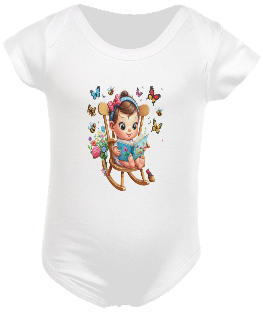 Nome do produto: Body Infantil Bebê Leitora