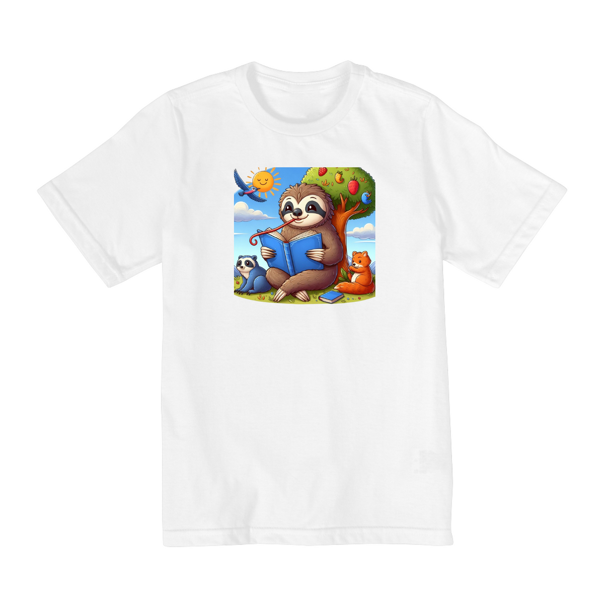 Nome do produto: CAMISETA INFANTIL BICHO PREGUIÇA