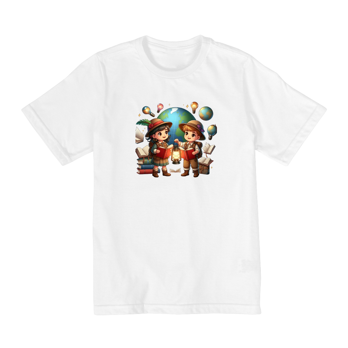 Nome do produto: Camiseta Infantil Crianças Aventureiras