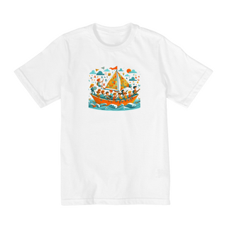 Camiseta Infantil Navegando pelo Conhecimento