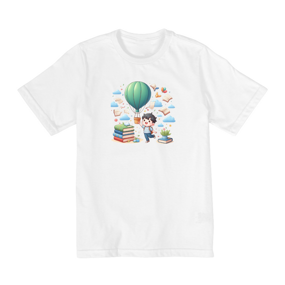 Camiseta Infantil Balão Literário