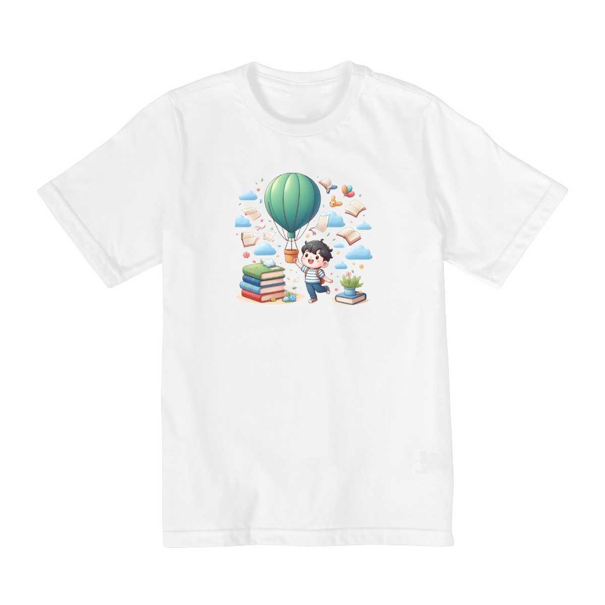 Nome do produto: Camiseta Infantil Balão Literário
