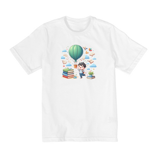 Nome do produtoCamiseta Infantil Balão Literário