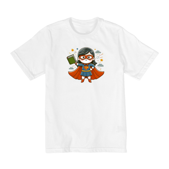 Camiseta Infantil Super-Heroína Literária