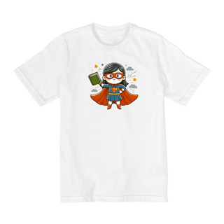 Nome do produtoCamiseta Infantil Super-Heroína Literária