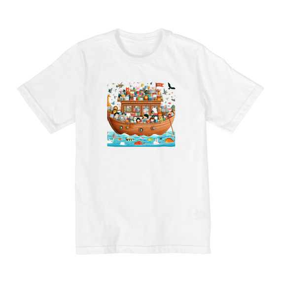 Camiseta Infantil Arca de Noé Literária