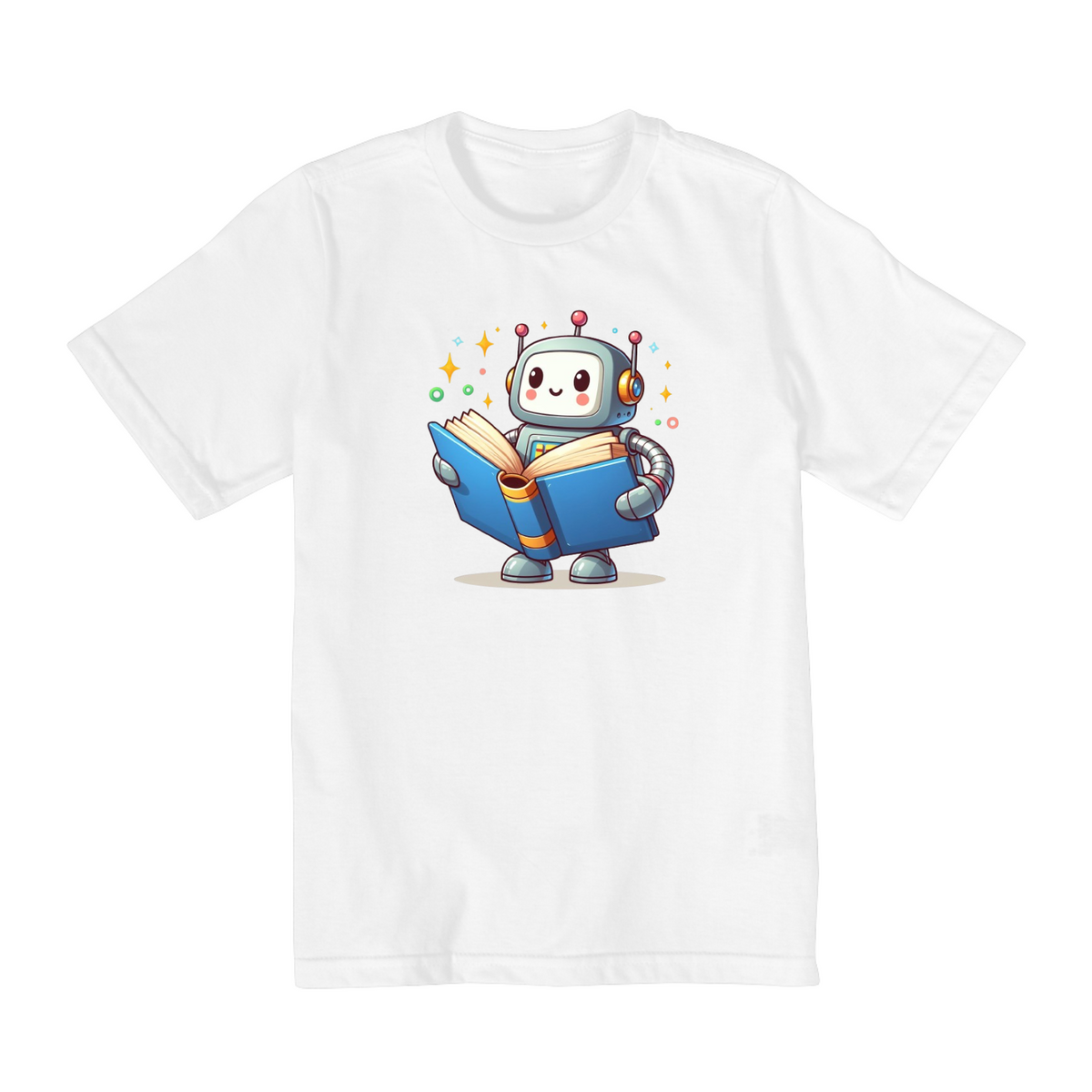 Nome do produto: Camiseta Infantil Robô Leitor