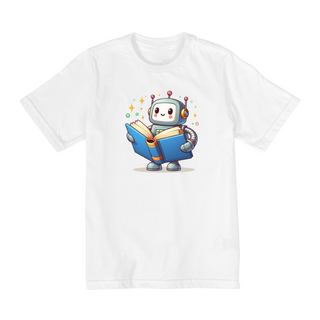 Camiseta Infantil Robô Leitor
