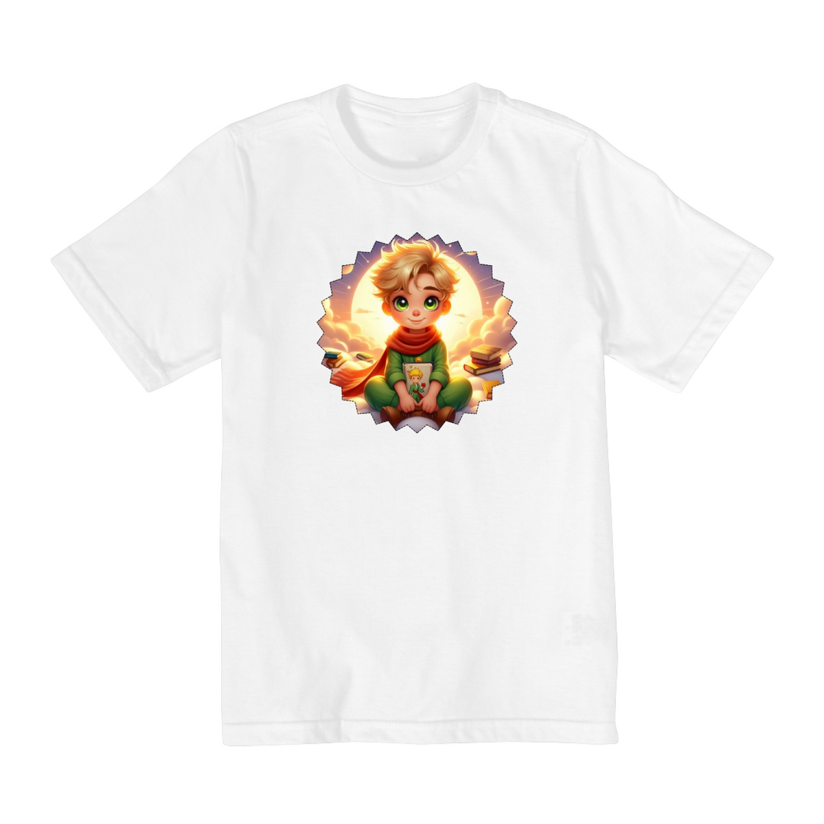 Nome do produto: Camiseta Infantil Pequeno Príncipe