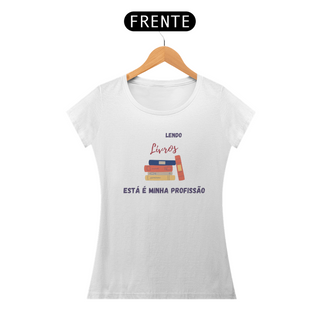 Camiseta Feminina Lendo Livros