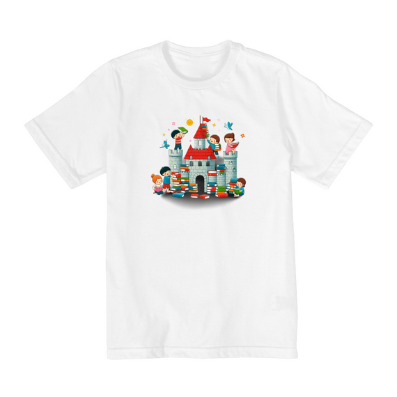 Camiseta Infantil Reino da Leitura