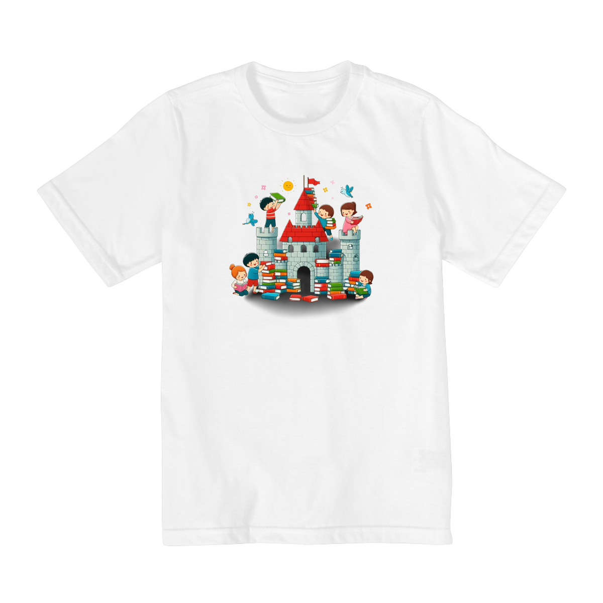 Nome do produto: Camiseta Infantil Reino da Leitura