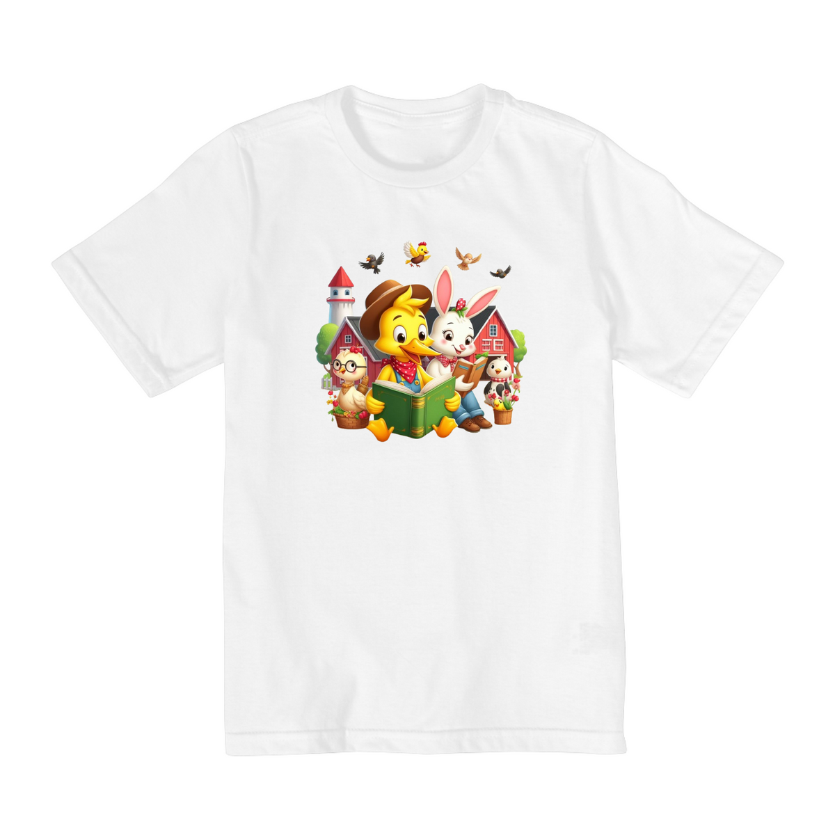 Nome do produto: Camiseta Infantill Aventuras na Fazenda