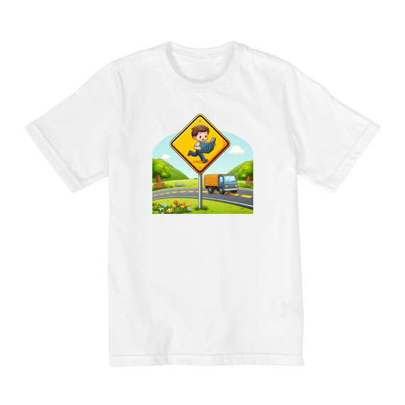 Camiseta Infantil Explorando Novos Horizontes