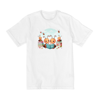 Nome do produtoCamiseta Infantil Formigas Leitoras