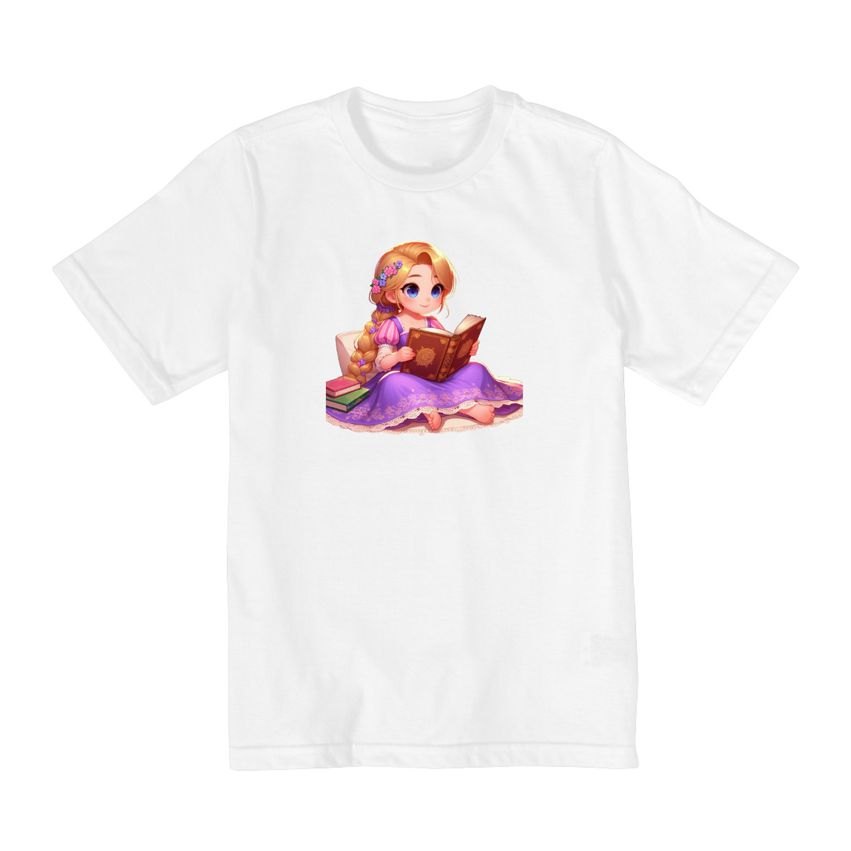 Nome do produto: Camiseta Infantil Rapunzel
