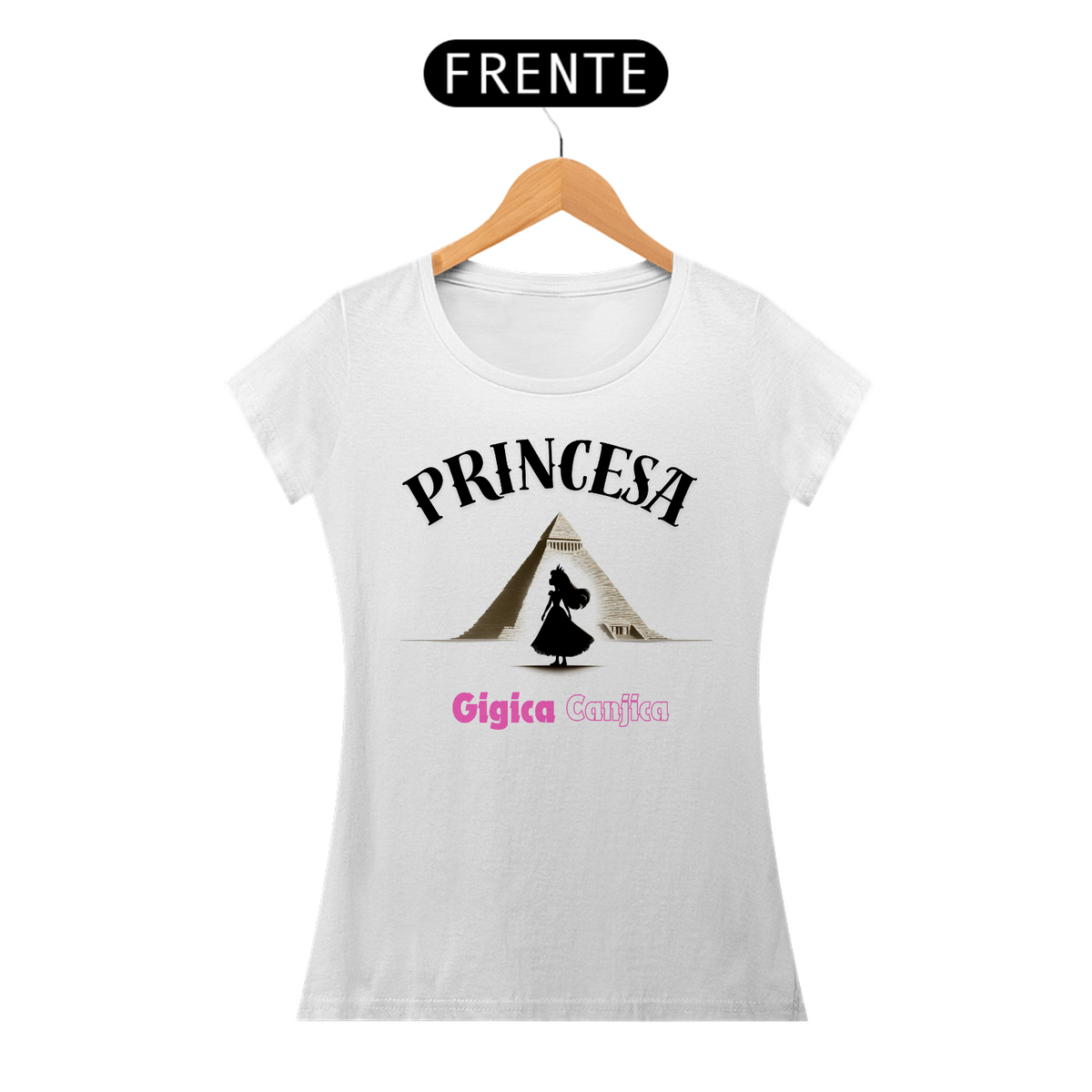 Nome do produto: Camiseta Feminina Princesa Gigica