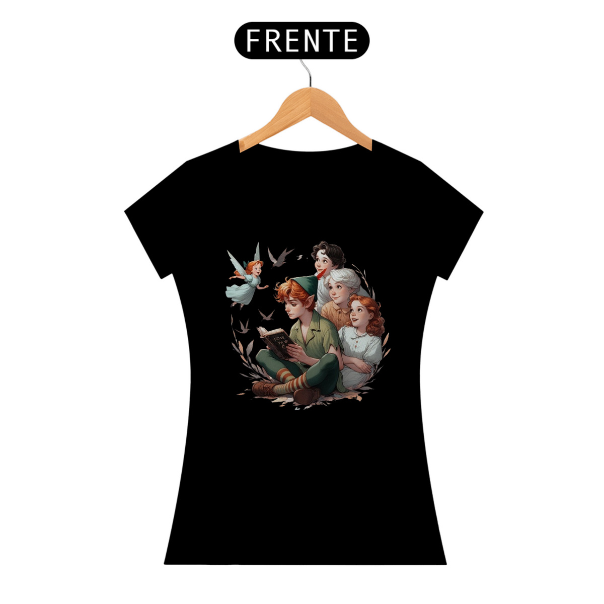 Nome do produto: Camiseta Feminina Peter Pan Leitor