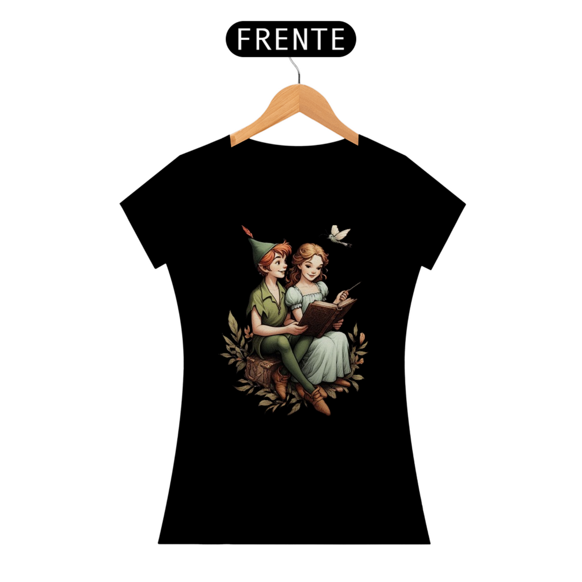 Nome do produto: Camiseta Feminina Peter Pan e Wendy
