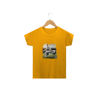Nome do produtoSnow Rabbit Jogador de Futebol- Camiseta Infantil