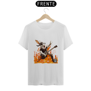 Nome do produtoSnow Rabbit Rock and Roll-  Guitarrista- T-SHIRT-CLASSICA Adulto 