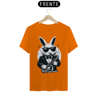 Nome do produtoSnow Rabbit Saxofonista - Camiseta adulto