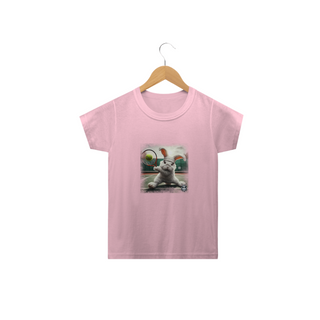 Nome do produtoSnow Rabbit Tenista- Camiseta infantil Clássica infantil