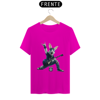 Nome do produtoSnow Rabbit Guitarrista Camiseta Clássica Adulto
