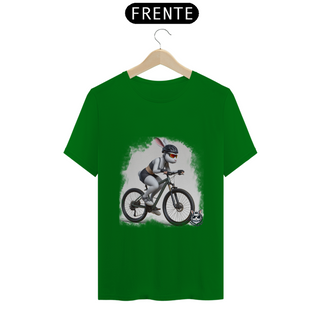 Nome do produtoSnow Rabbit Ciclista - Camiseta Clássica Adulto Unissex