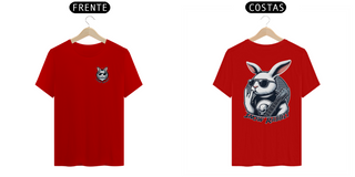 Nome do produtoSnow Rabbit Guitarrista frente e costas- camiseta adulto 