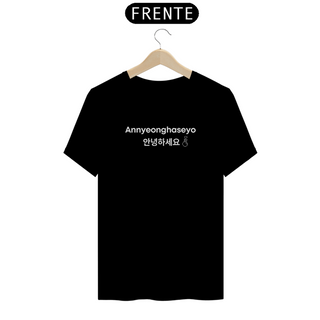 Nome do produtoT-shirt Annyeonghaseyo (Olá em Coreano) 