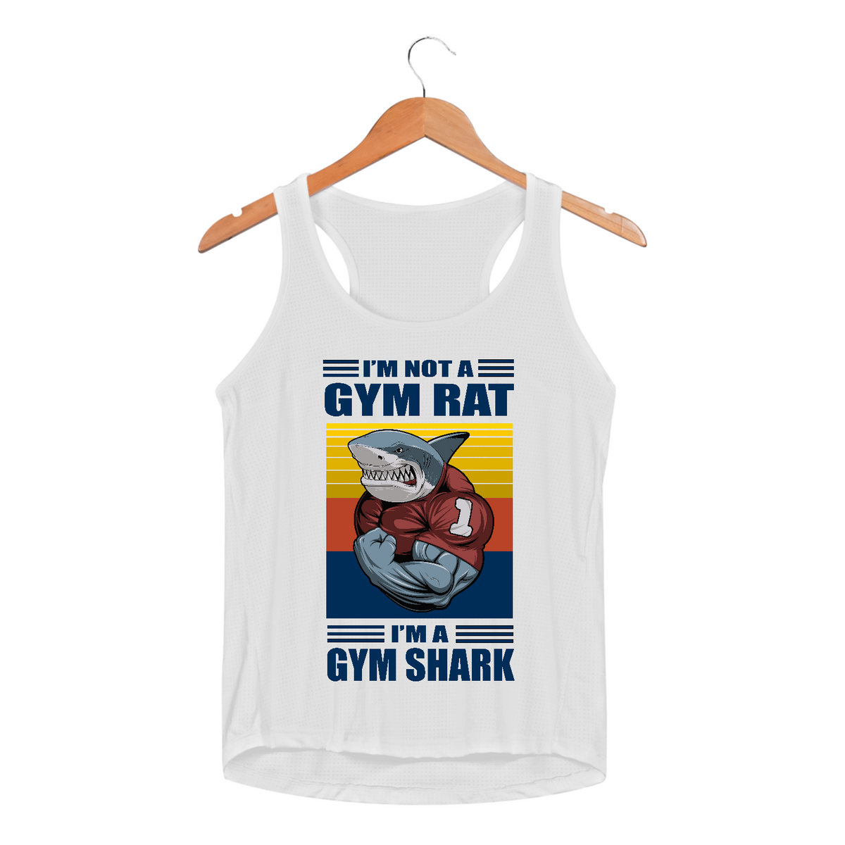 Nome do produto: Regata Gym Shark SportDry UV Feminina